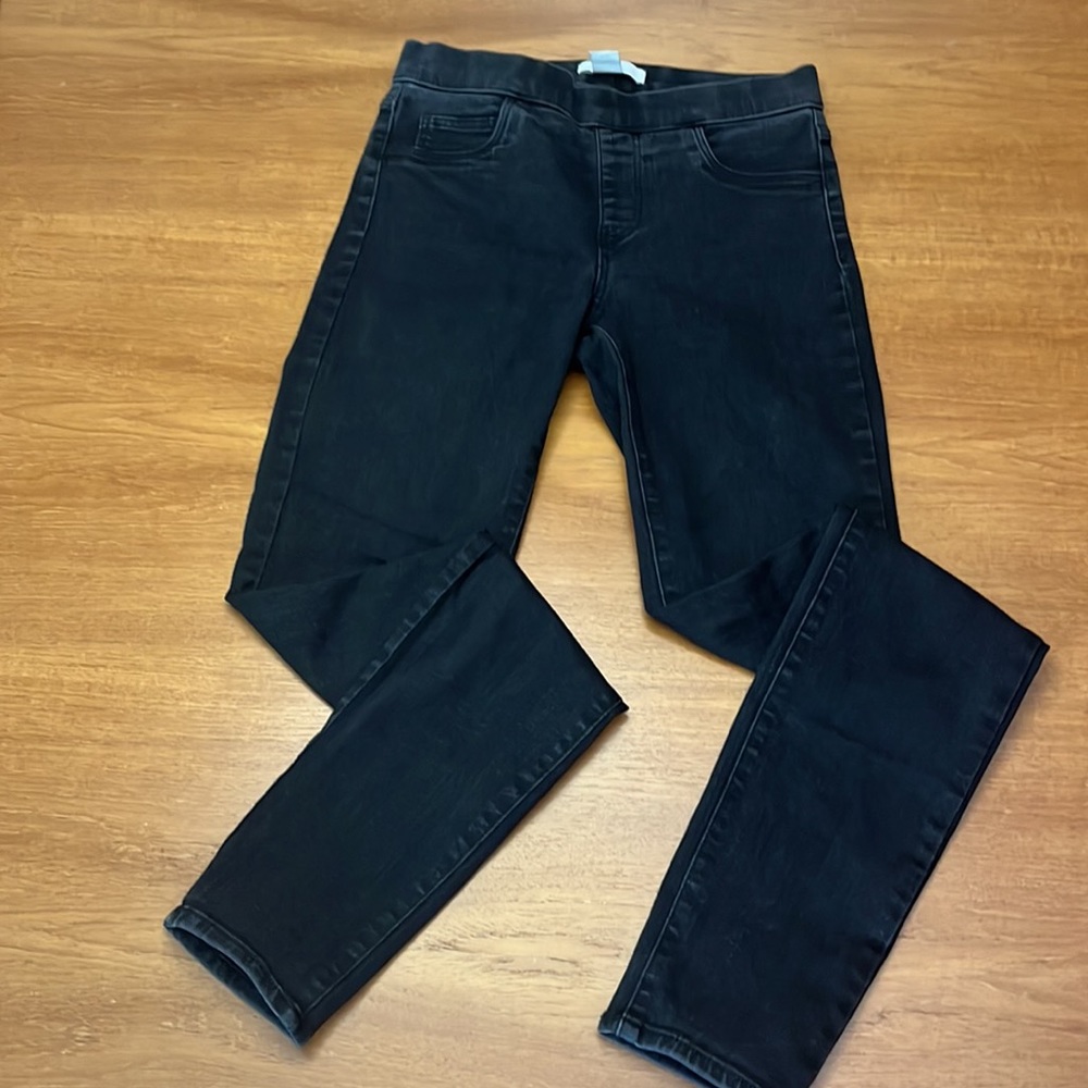 H&M Black Skinny Jeans, Pull-On, No Distressing, Stretchy & Comfortable, Size 2